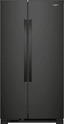 Whirlpool - 36 in. Wide 25.1 cu. ft. Side-by-Side Refrigerator - Black