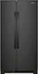 Whirlpool - 36 in. Wide 25.1 cu. ft. Side-by-Side Refrigerator - Black