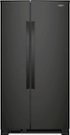 Whirlpool - 36 in. Wide 25.1 cu. ft. Side-by-Side Refrigerator - Black
