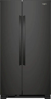 Whirlpool - 36 in. Wide 25.1 cu. ft. Side-by-Side Refrigerator - Black