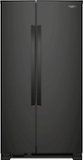 Whirlpool - 36 in. Wide 25.1 cu. ft. Side-by-Side Refrigerator - Black