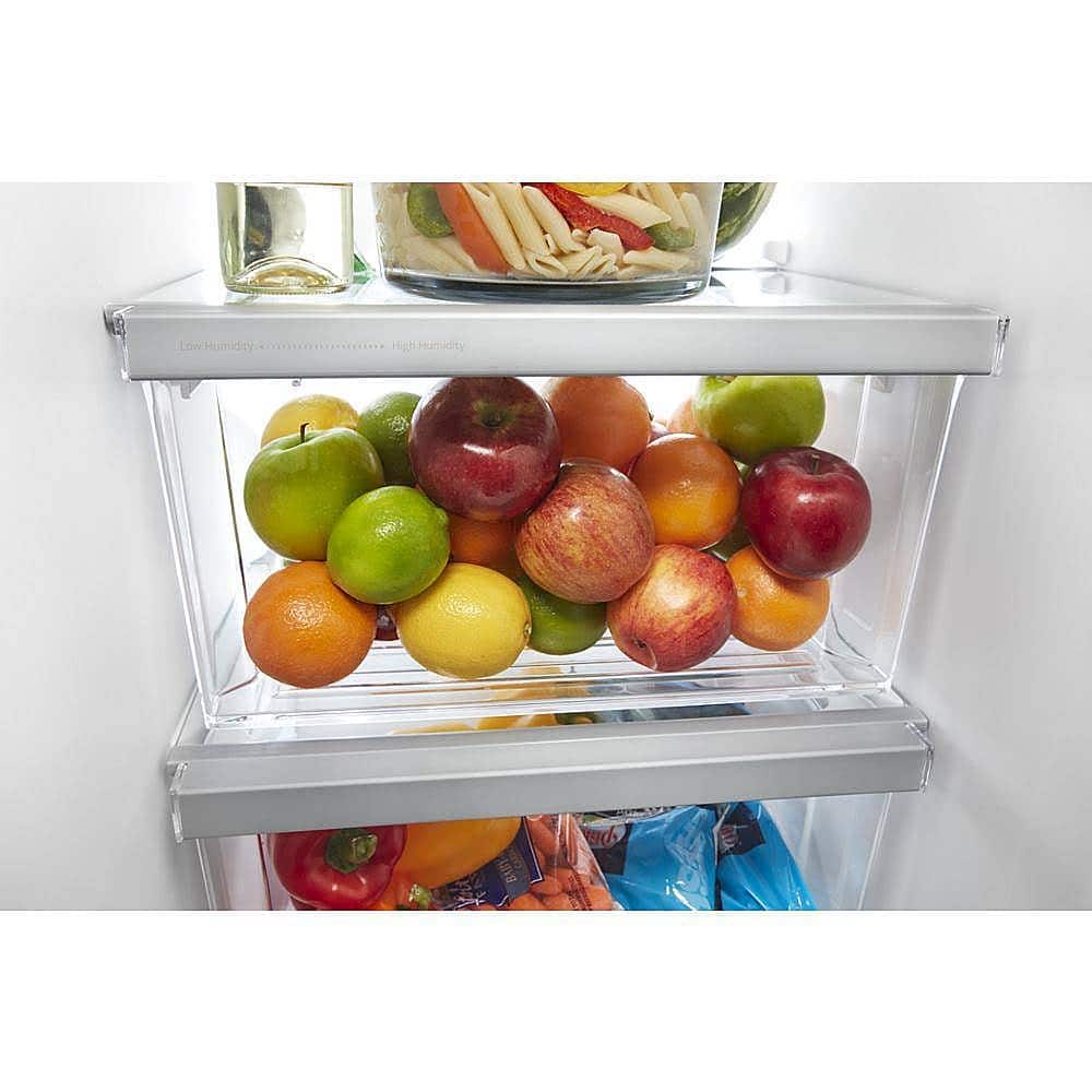 Whirlpool - 36 in. Wide 25.1 cu. ft. Side-by-Side Refrigerator - Black