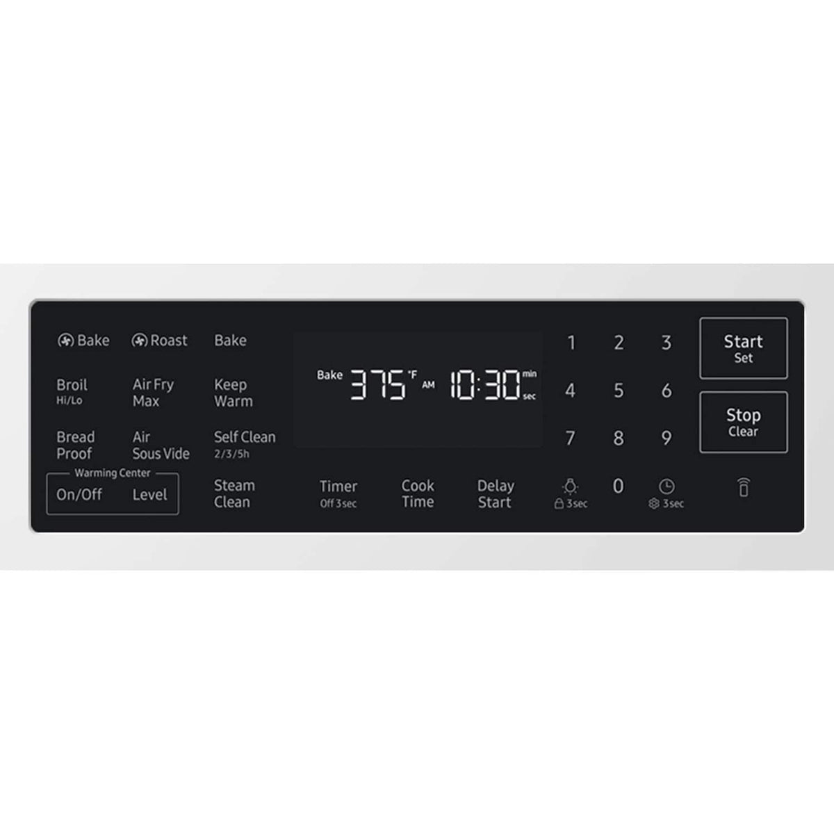 Samsung - 30 in. Wide 4 Burner 6.3 cu. ft. Bespoke Smart Slide-In Electric Range with No Preheat Air Fry Max and True Convection - Fingerprint Resistant White