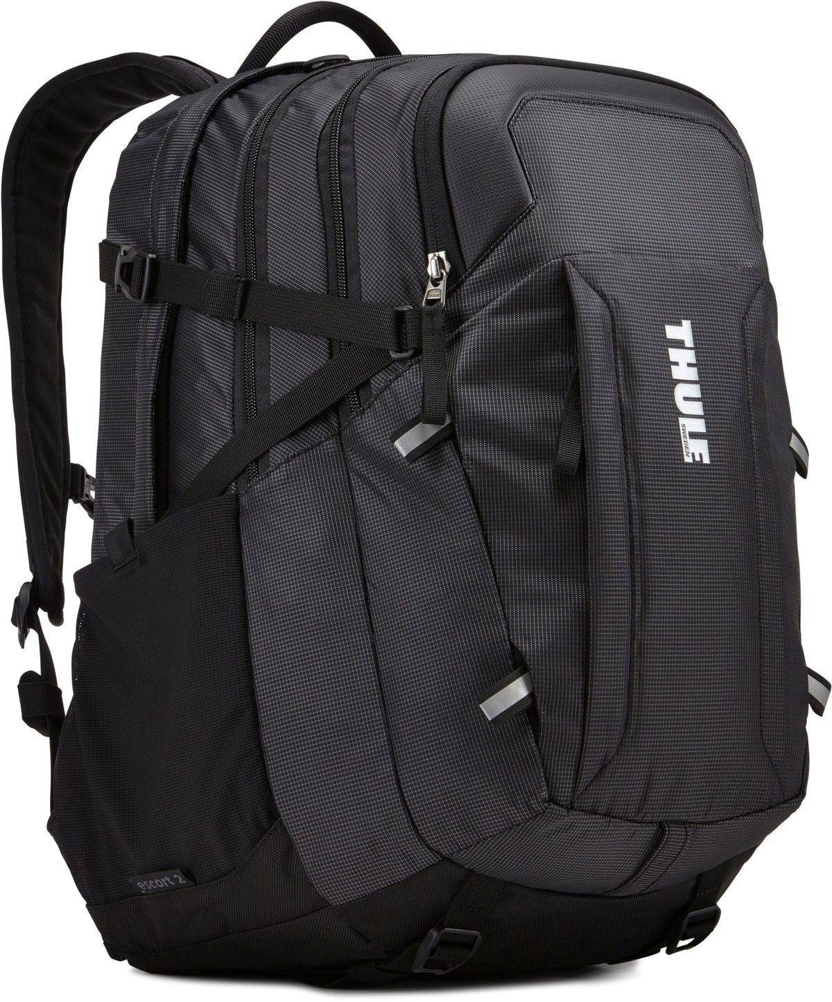 Thule - EnRoute 27L Escort 2 Backpack for 15.6" Laptop w/ 10.1" Padded Tablet Sleeve, Crushproof SafeZone, & Water Bottle Holder - Black