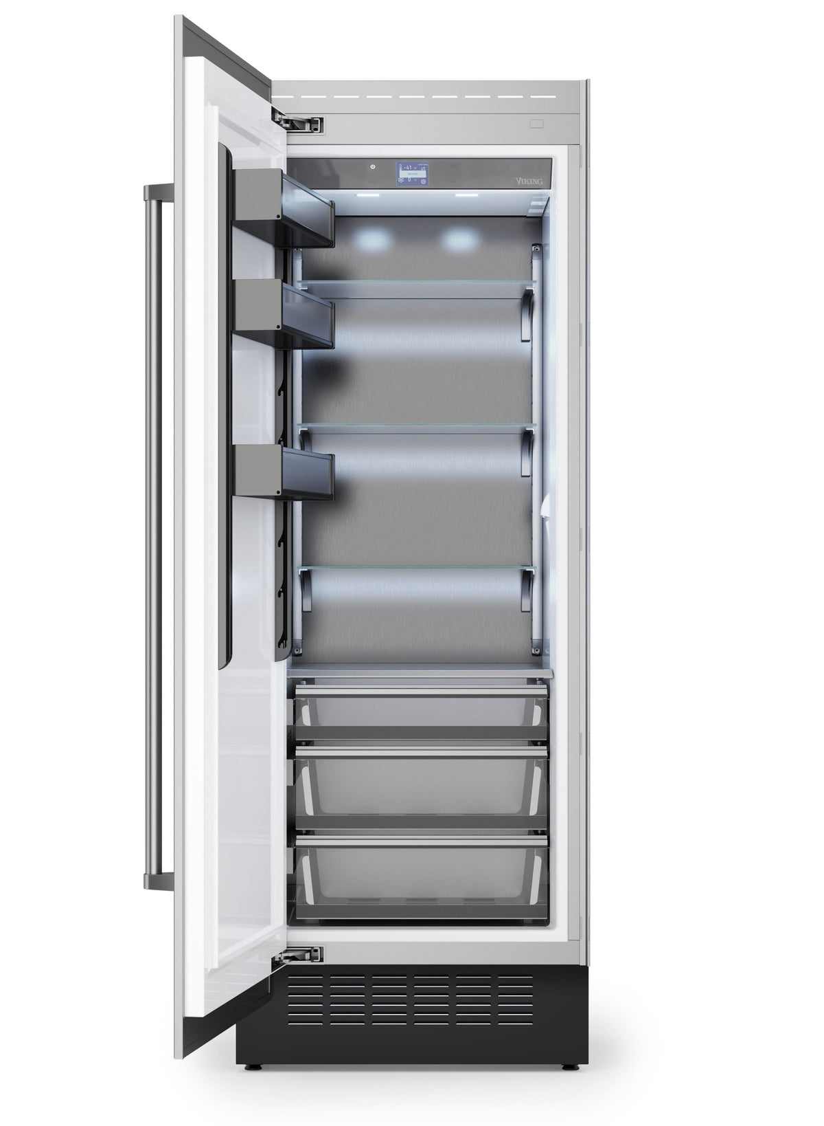 Viking - 30 in. Wide 30"W VEIL Integrated Counter-Depth All Refrigerator-Custom Panel _LH - Custom Panel Ready