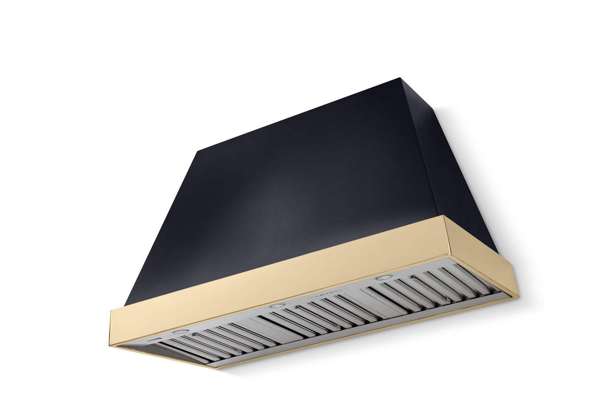 AGA - 48 inches - Externally Vented - Wall Range Hood - Gloss Black