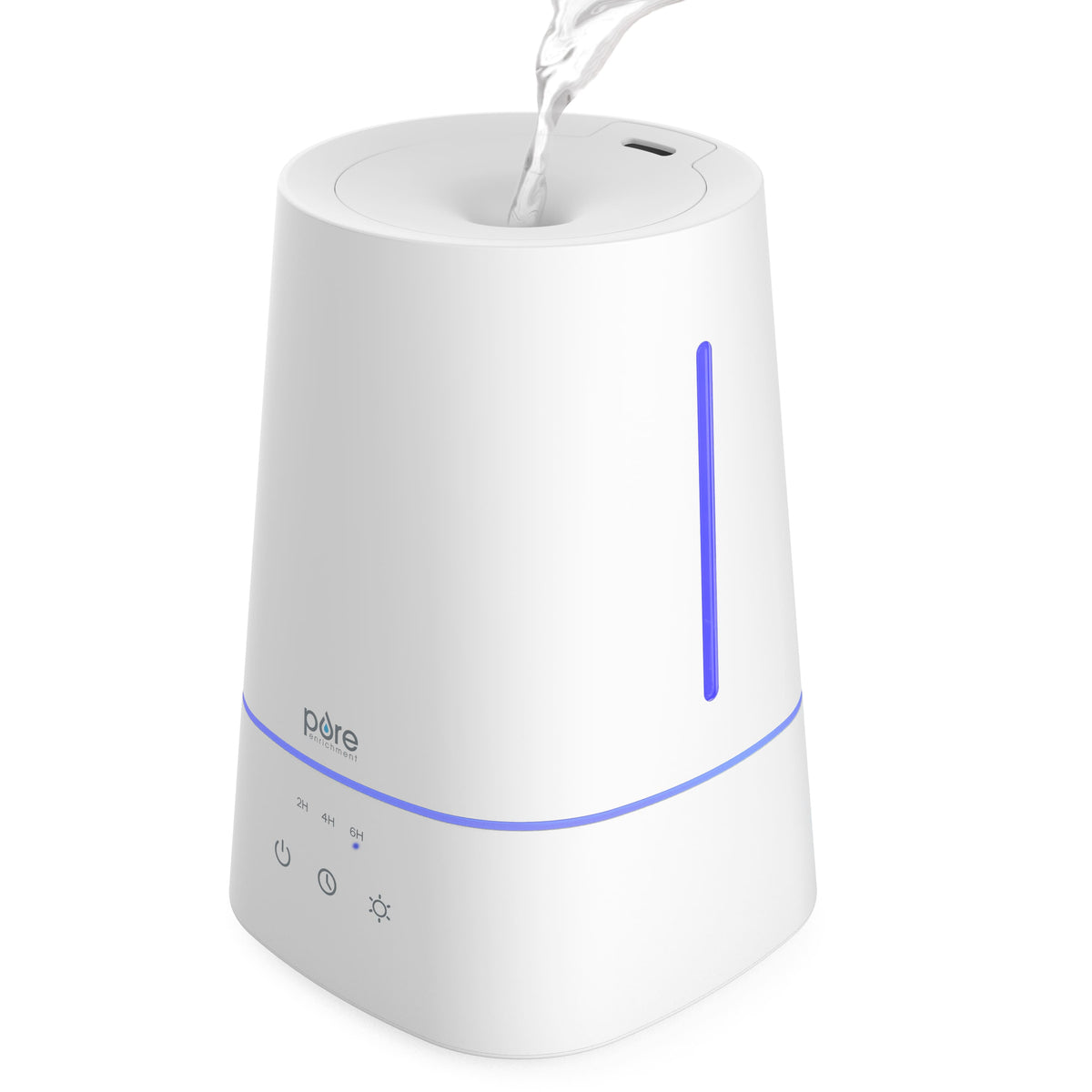 Pure Enrichment - HUME Max - 1 Gallon Easy Top Fill Ultrasonic Cool Mist Humidifier - White