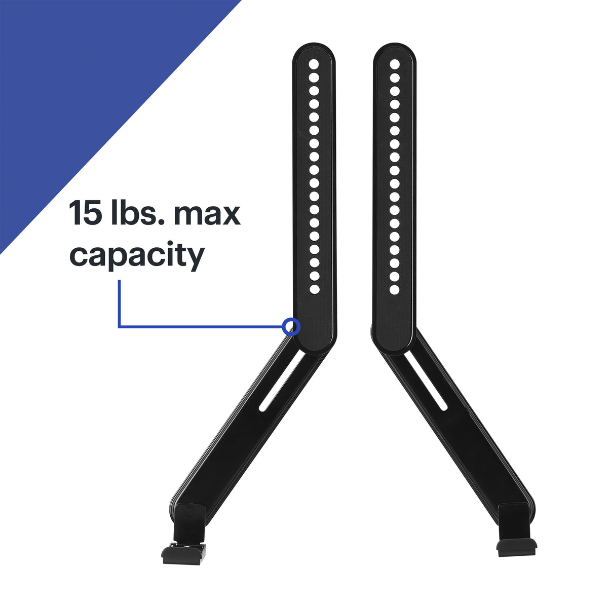 Best Buy essentials™ - Rear/Bottom Soundbar Wall Mount for Most 15 lb. Soundbars - Black