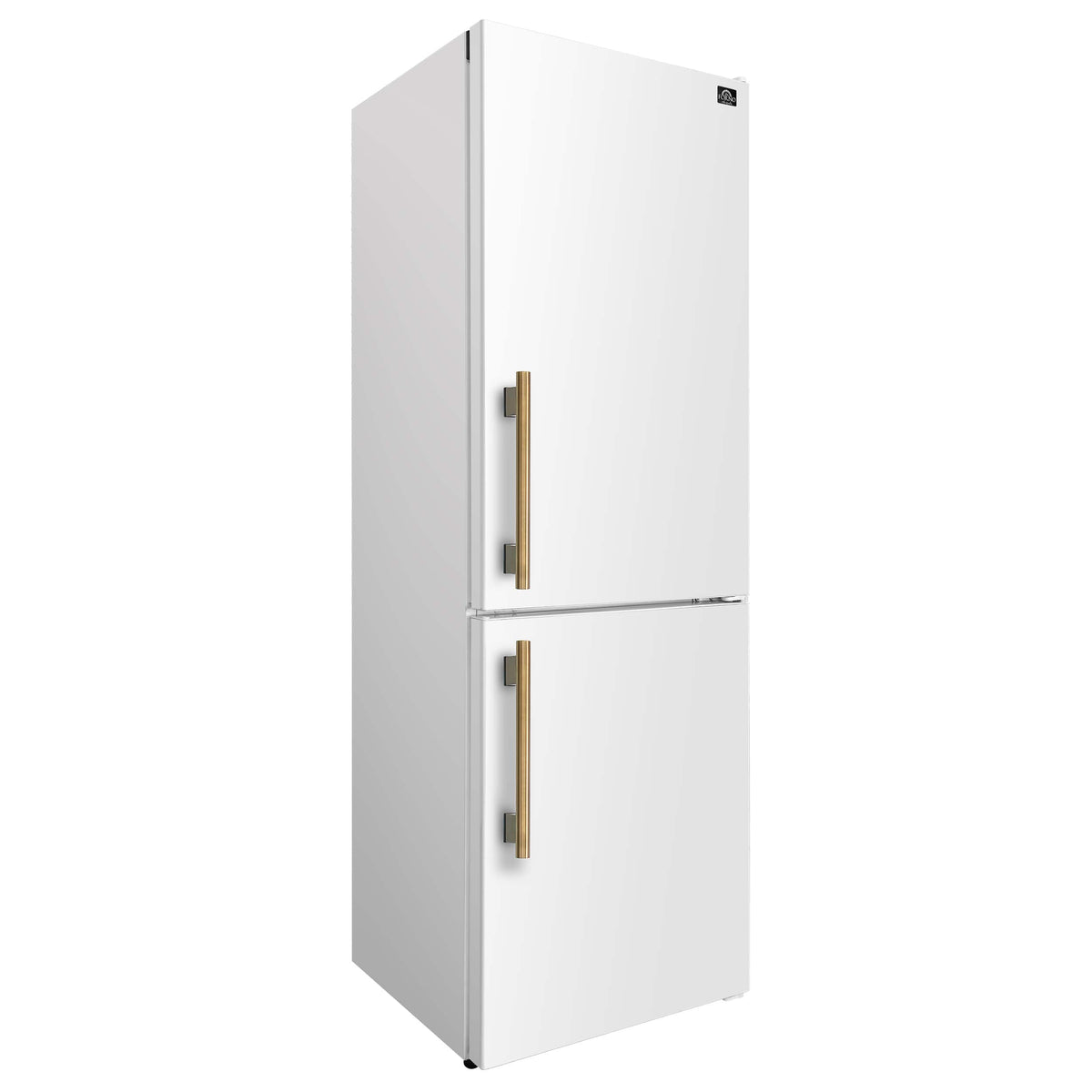 Forno Appliances - Custodia 10.3 Cu. Ft. 24" Counter-Depth Bottom Freezer Refrigerator with Right-Hinge Door and Total No Frost - White