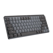 Logitech - MX Mechanical Mini Compact Wireless Mechanical Tactile Switch Keyboard for Windows/macOS with Backlit Keys - Graphite