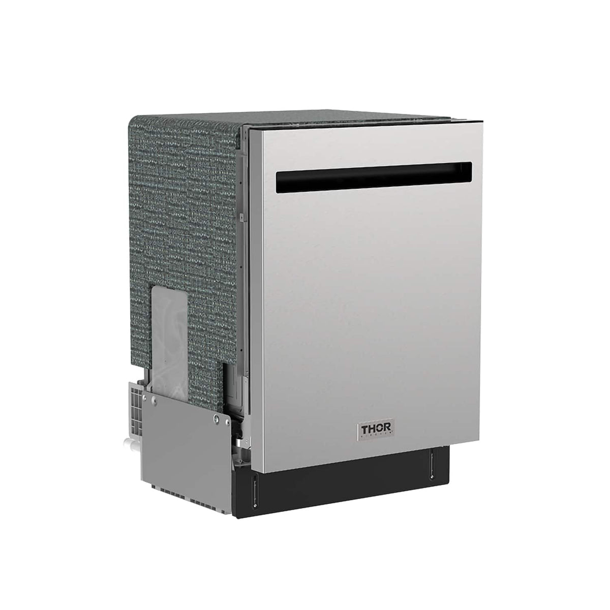 Thor Kitchen - 24" Top Control Built-In Dishwasher Stainless Steel Tub with Pocket Handle, 51 dBA - Stainless Steel