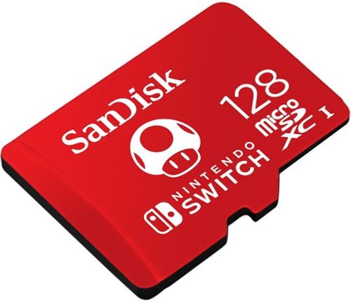 SANDISK - 128GB microSDXC UHS-1 Memory Card Licensed for Nintendo Switch 1