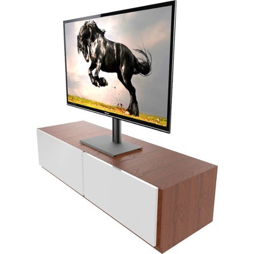 Kanto - Tabletop TV Stand for Most Flat-Panel TVs Up to 65" - Black