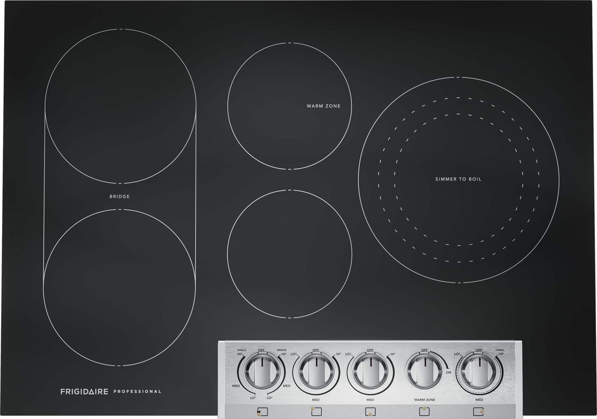 Frigidaire - Professional 30" Electric Cooktop - Stainless Steel