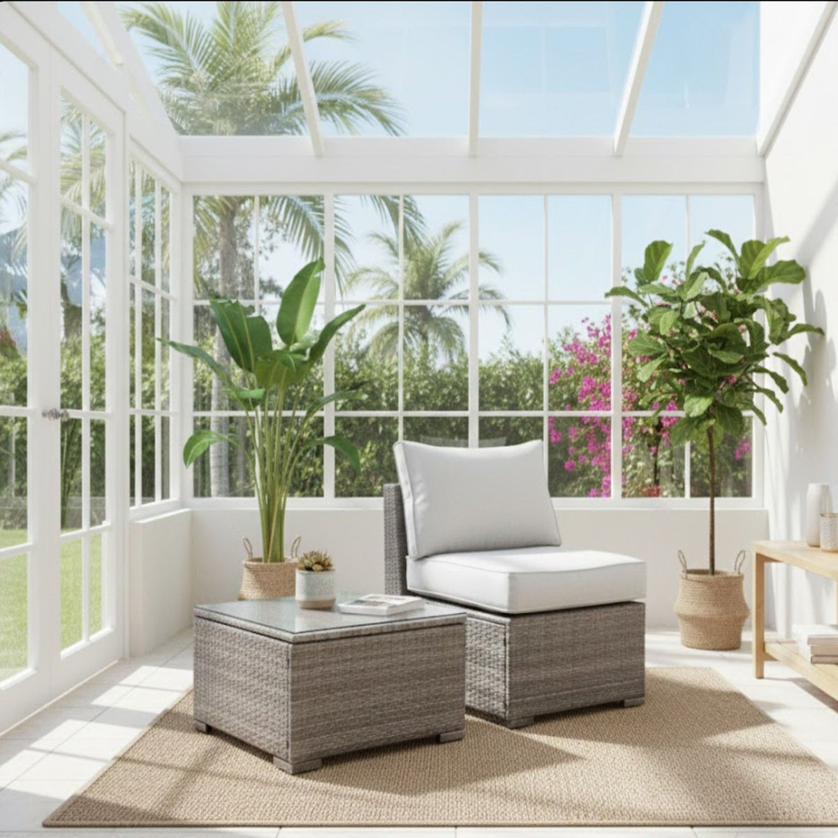 Modern Patio Set With Coffee Table