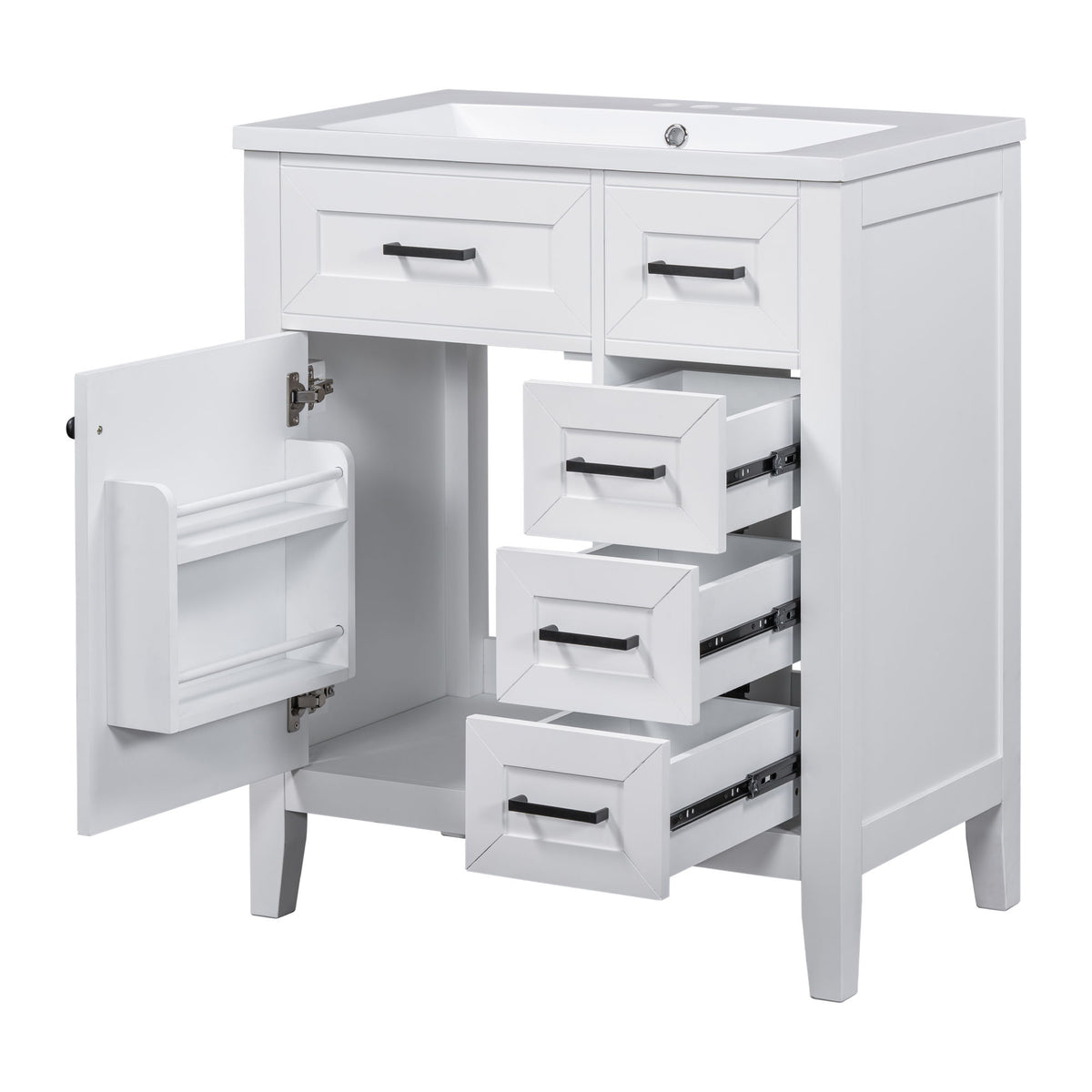 Mueble de baño moderno con lavabo incluido, 3 cajones