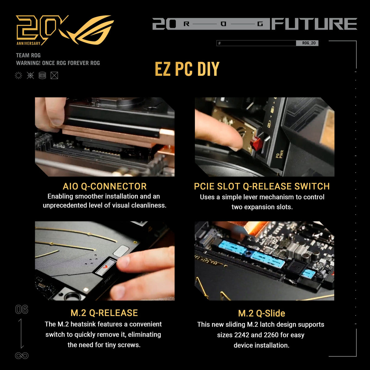 ASUS - ROG CROSSHAIR X870E (Socket AM5) AMD X870 E-ATX DDR5 Wi-Fi 7 Motherboard with Integrated ROG RYUJIN 360 Liquid Cooler - 20th Edition