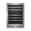 Whirlpool - 46-Bottle Wine Cooler - Stainless Steel