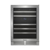 Whirlpool - 46-Bottle Wine Cooler - Stainless Steel