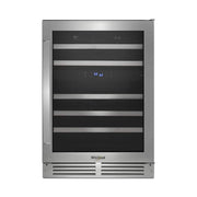 Whirlpool - 46-Bottle Wine Cooler - Stainless Steel