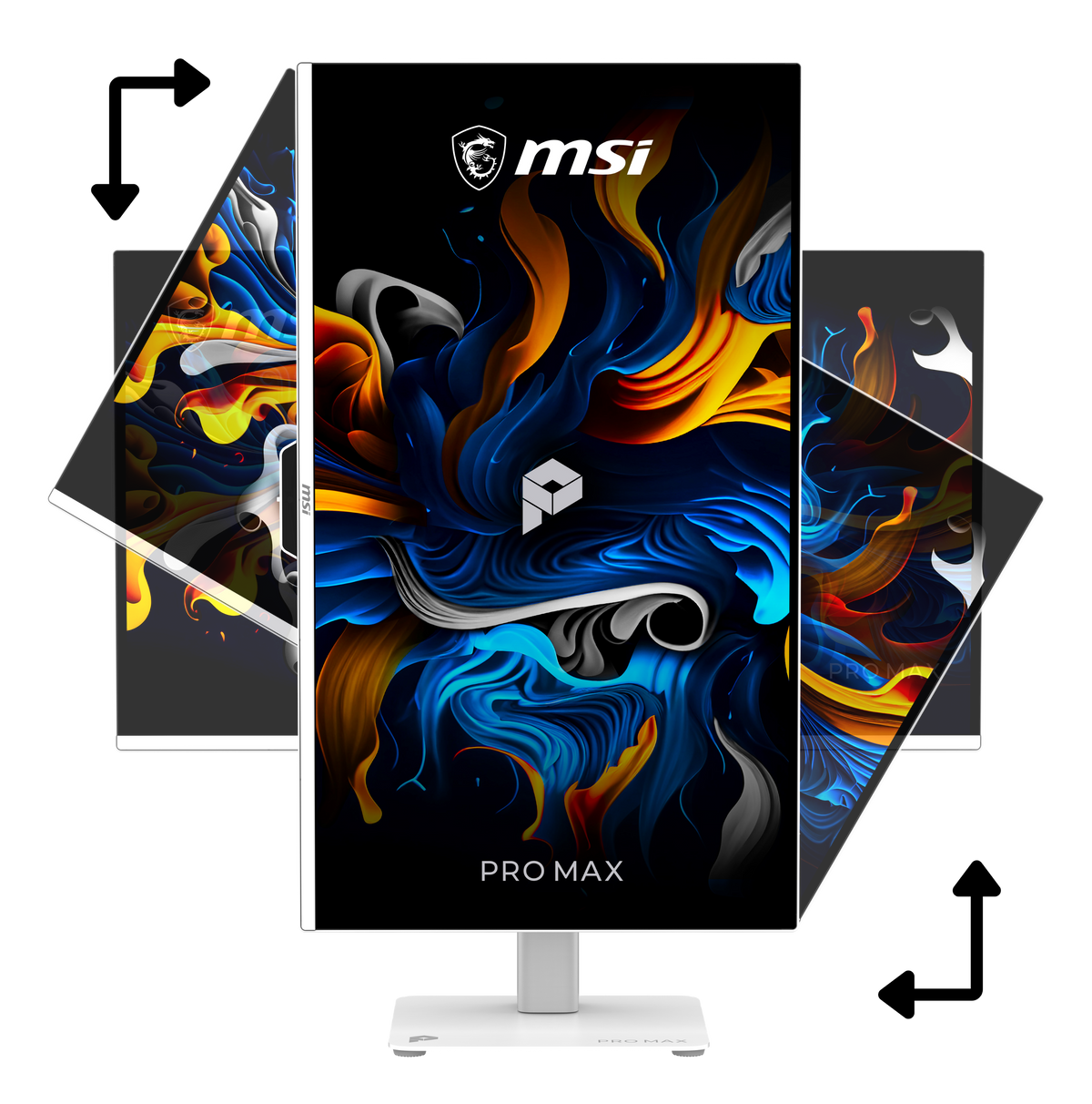 MSI - PRO MAX 271UPXW12G 27" UHD 120Hz 0.03ms QD-OLED FreeSync Premium Pro True Black 400 Pro Monitor (DisplayPort, HDMI) - Matte White