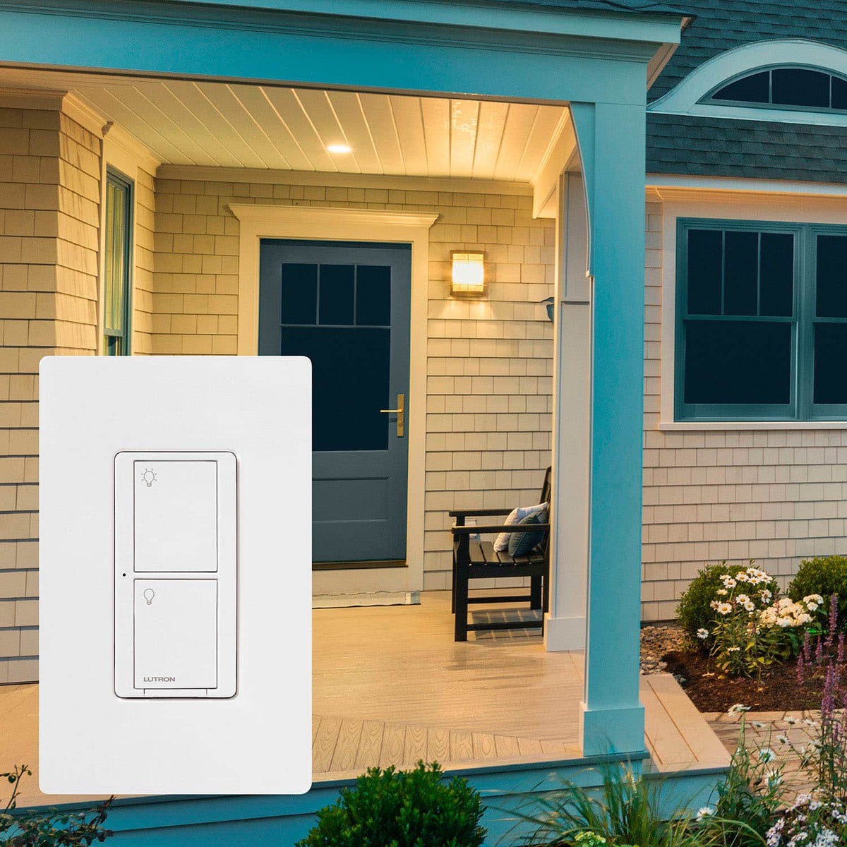 Lutron - Caseta Wireless Smart Lighting Switch for All Bulb Types or Fans, 6A - White