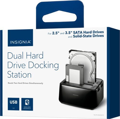 Insignia™ - 2-Bay HDD docking station