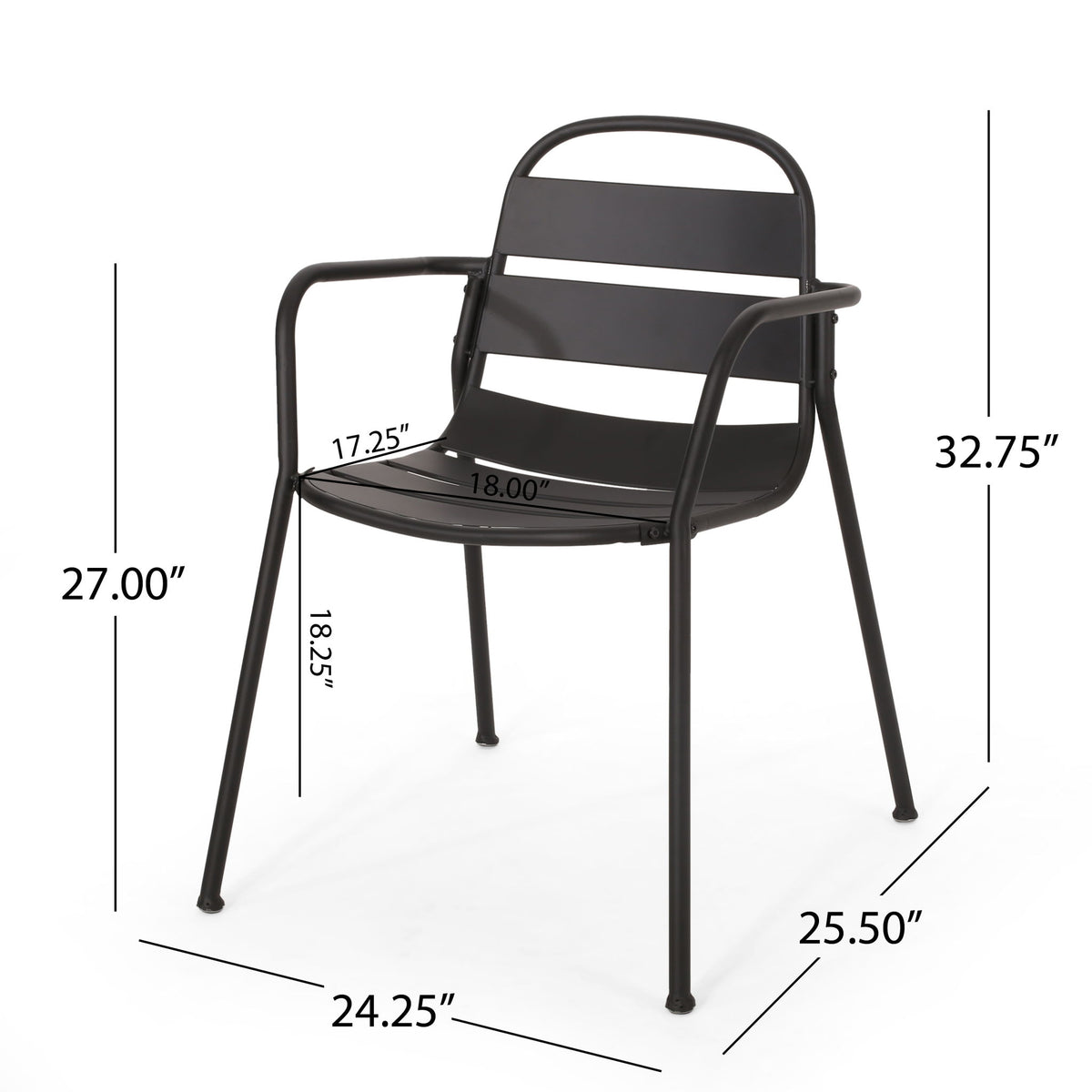 Terra Nova - Bistro Set - Matte Black