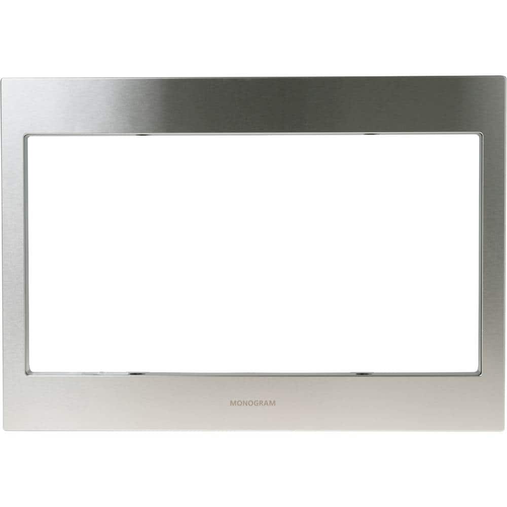 Monogram - 30" Trim Kit for Select Microwaves - Stainless Steel
