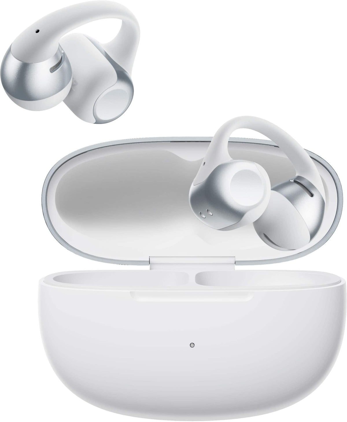 Shokz - OpenDots 2 Open-Ear Clip-On True Wireless Bluetooth Earbuds - Gray