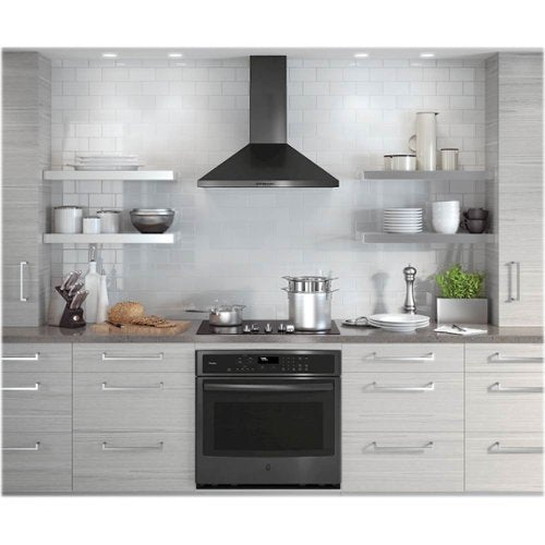 GE - 30 inches - Convertible - Wall Range Hood - Black Stainless Steel