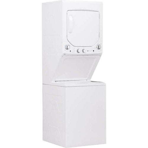 GE - 2.3 Cu. Ft. Top Load Washer and 4.4 Cu. Ft. Electric Dryer Laundry Center - White