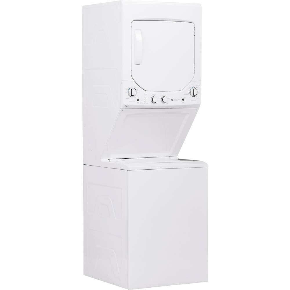 GE - 2.3 Cu. Ft. Top Load Washer and 4.4 Cu. Ft. Electric Dryer Laundry Center - White