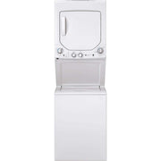 GE - 2.3 Cu. Ft. Top Load Washer and 4.4 Cu. Ft. Electric Dryer Laundry Center - White