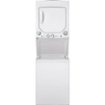 GE - 2.3 Cu. Ft. Top Load Washer and 4.4 Cu. Ft. Electric Dryer Laundry Center - White