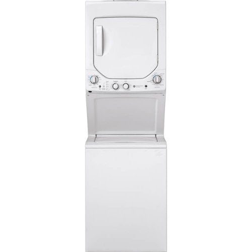 GE - 2.3 Cu. Ft. Top Load Washer and 4.4 Cu. Ft. Electric Dryer Laundry Center - White