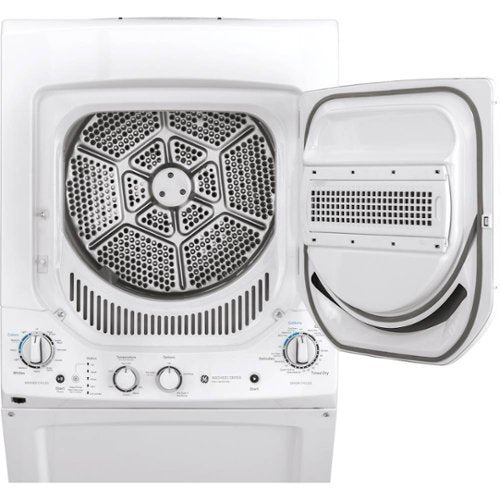GE - 2.3 Cu. Ft. Top Load Washer and 4.4 Cu. Ft. Electric Dryer Laundry Center - White