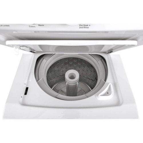 GE - 2.3 Cu. Ft. Top Load Washer and 4.4 Cu. Ft. Electric Dryer Laundry Center - White
