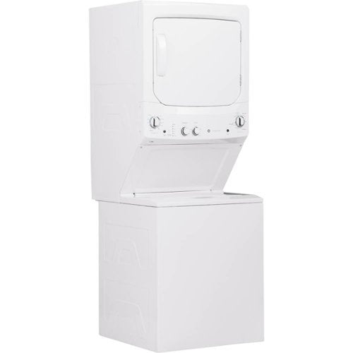 GE - 3.8 Cu. Ft. Top Load Washer and 5.9 Cu. Ft. Electric Dryer Laundry Center - White