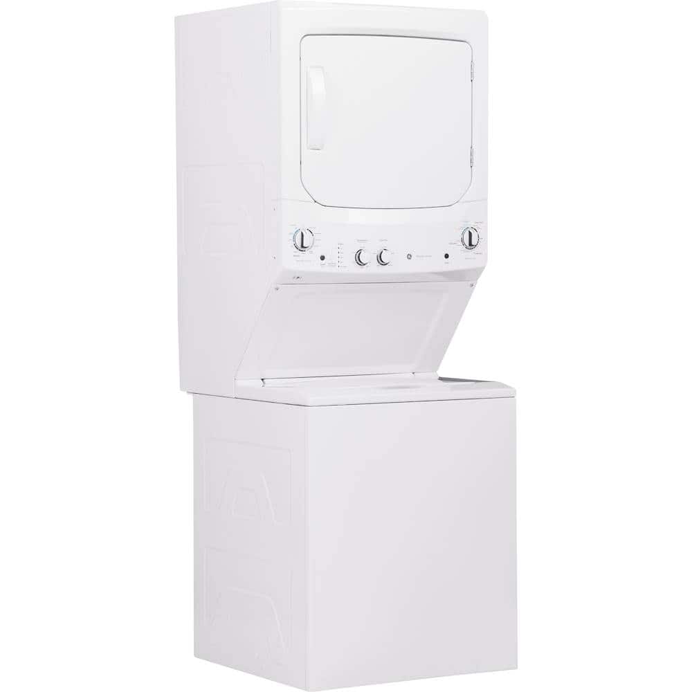 GE - 3.8 Cu. Ft. Top Load Washer and 5.9 Cu. Ft. Electric Dryer Laundry Center - White