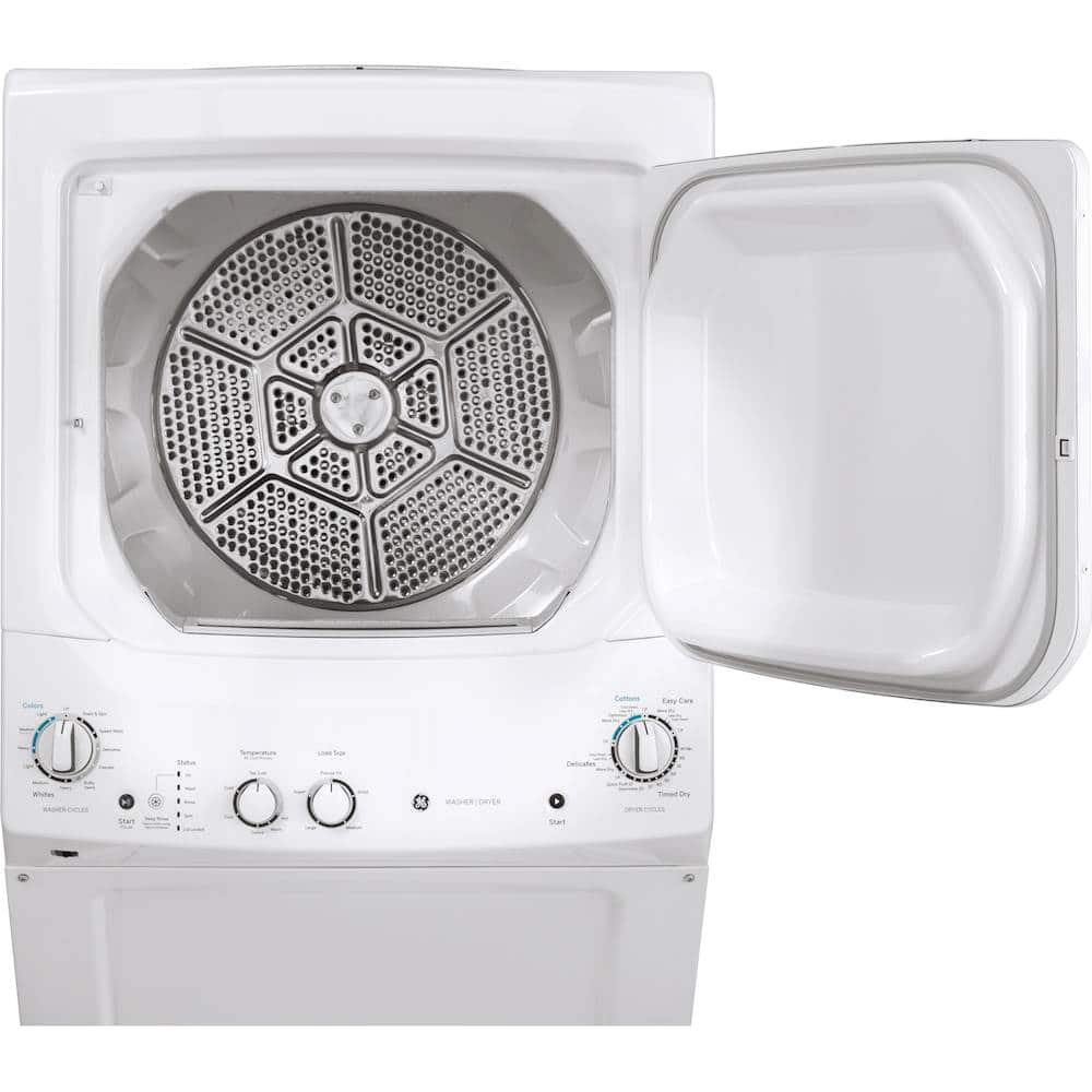 GE - 3.8 Cu. Ft. Top Load Washer and 5.9 Cu. Ft. Electric Dryer Laundry Center - White