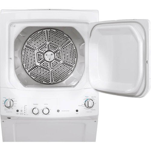 GE - 3.8 Cu. Ft. Top Load Washer and 5.9 Cu. Ft. Electric Dryer Laundry Center - White