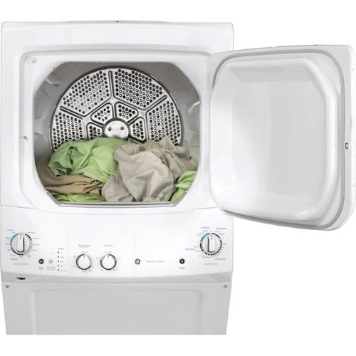 GE - 3.8 Cu. Ft. Top Load Washer and 5.9 Cu. Ft. Electric Dryer Laundry Center - White