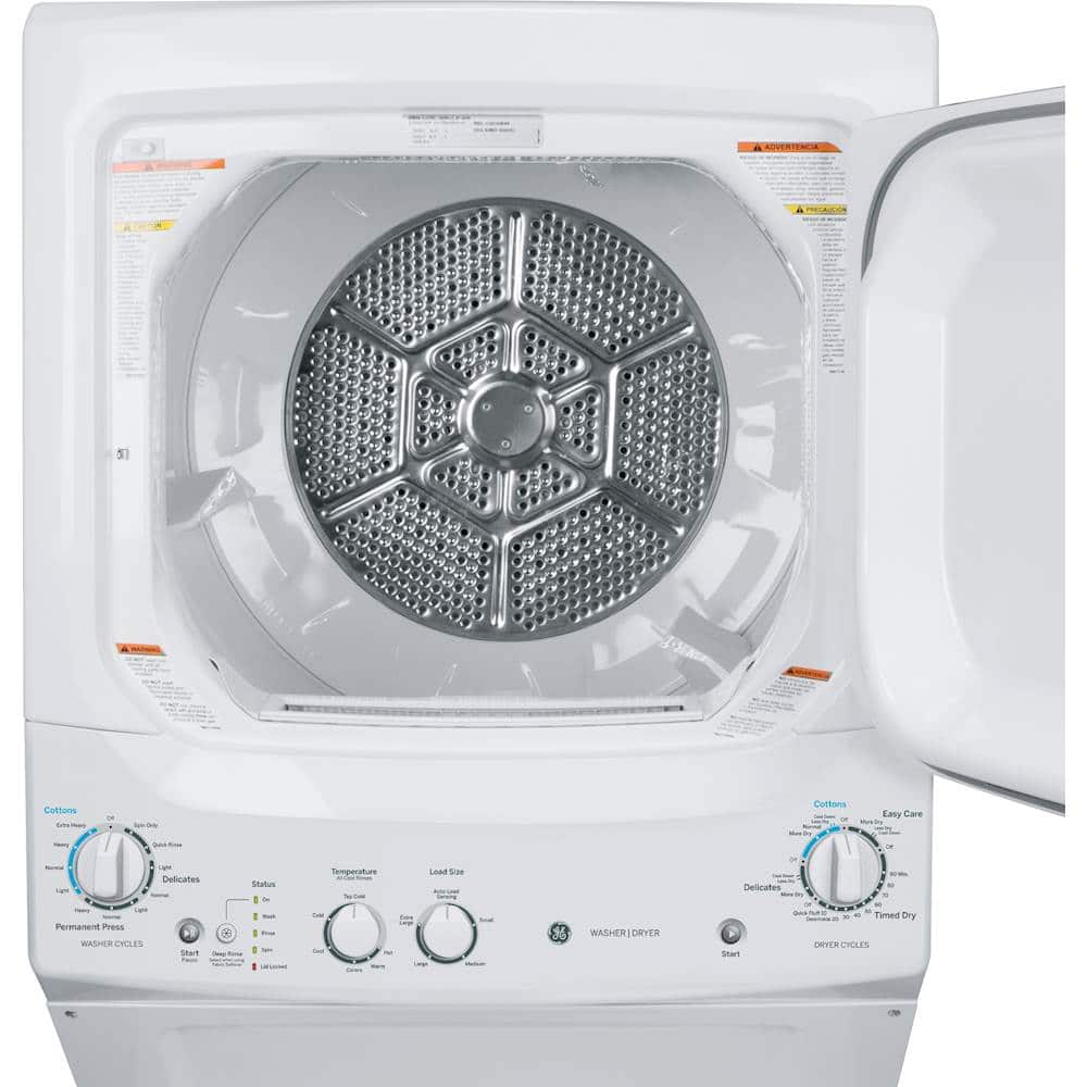 GE - 3.8 Cu. Ft. Top Load Washer and 5.9 Cu. Ft. Electric Dryer Laundry Center - White