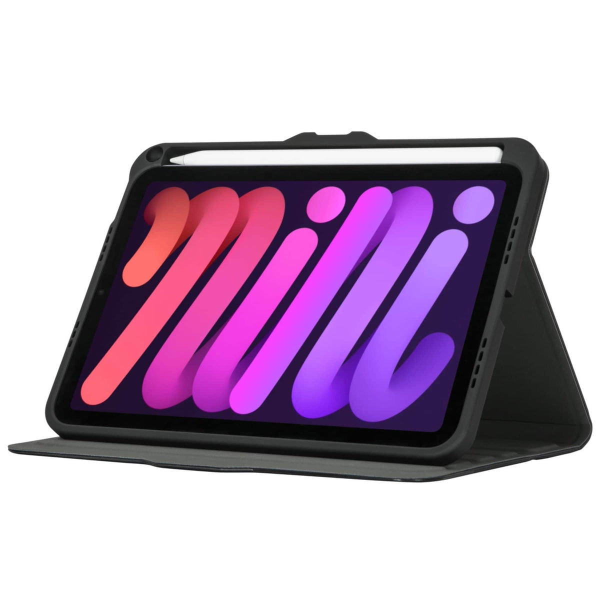 Targus - VersaVu Slim Antimicrobial Case for Apple iPad mini (A17 Pro) and iPad mini (6th generation 2021) - Black