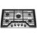 Whirlpool - 30 in. Wide 5 burners Gas Cooktop - Stainless Steel