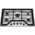 Whirlpool - 30 in. Wide 5 burners Gas Cooktop - Stainless Steel