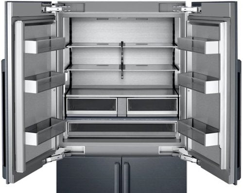 Dacor - 42 in. Wide 23.5 Cu Ft 4-Door Flex French Door Built In Refrigerator with SteelCool Interior and Cocktail Ice - Custom Panel Ready