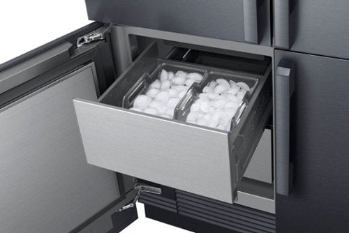 Dacor - 42 in. Wide 23.5 Cu Ft 4-Door Flex French Door Built In Refrigerator with SteelCool Interior and Cocktail Ice - Custom Panel Ready