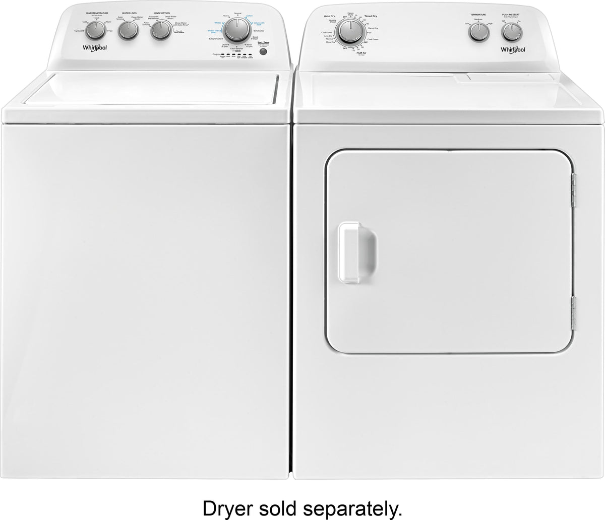 Whirlpool - 3.9 Cu. Ft. 12-Cycle Top-Loading Washer - White